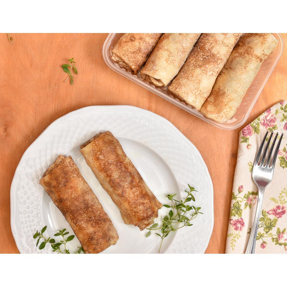 Блин капуста и грибы