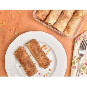 Блин с шоколадной пастой и бананом