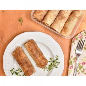 Блин картофель, грибы и бекон