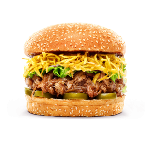 БУРГЕР С РВАНОЙ СВИНИНОЙ